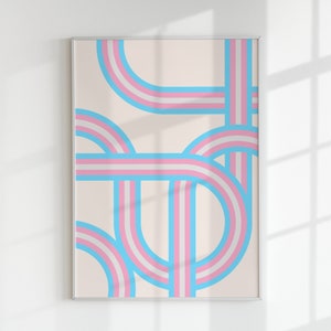 Trans Pride Digital Wall Art | LGBTQ Instant Download | Transgender Flag Decor | LGBTQ Pride Housewarming Gift | Trans Gift Idea