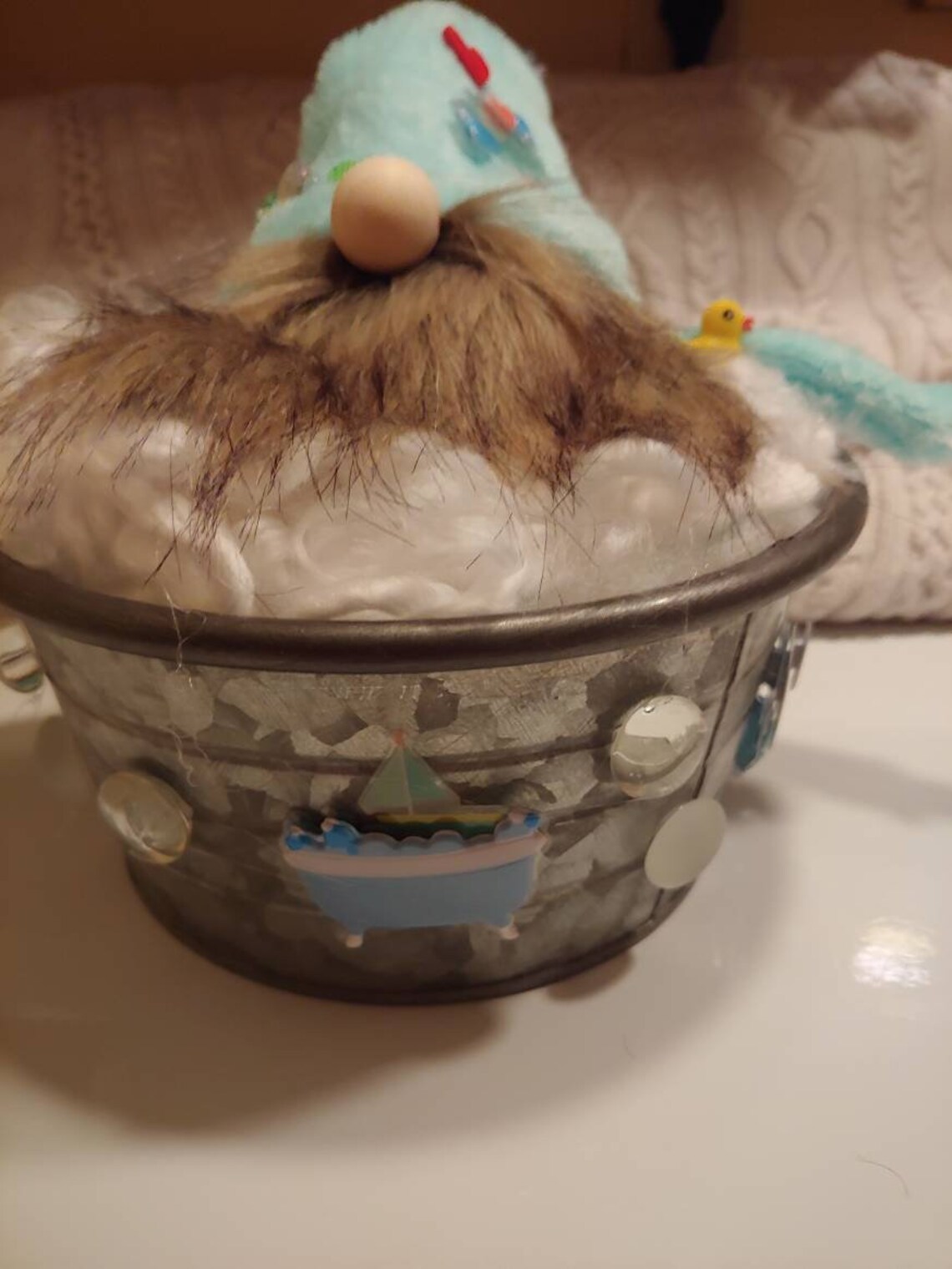 Bathtub Gnome, Rubber Ducky Gnome, Hot Tub Gnome, Relaxing Gnome