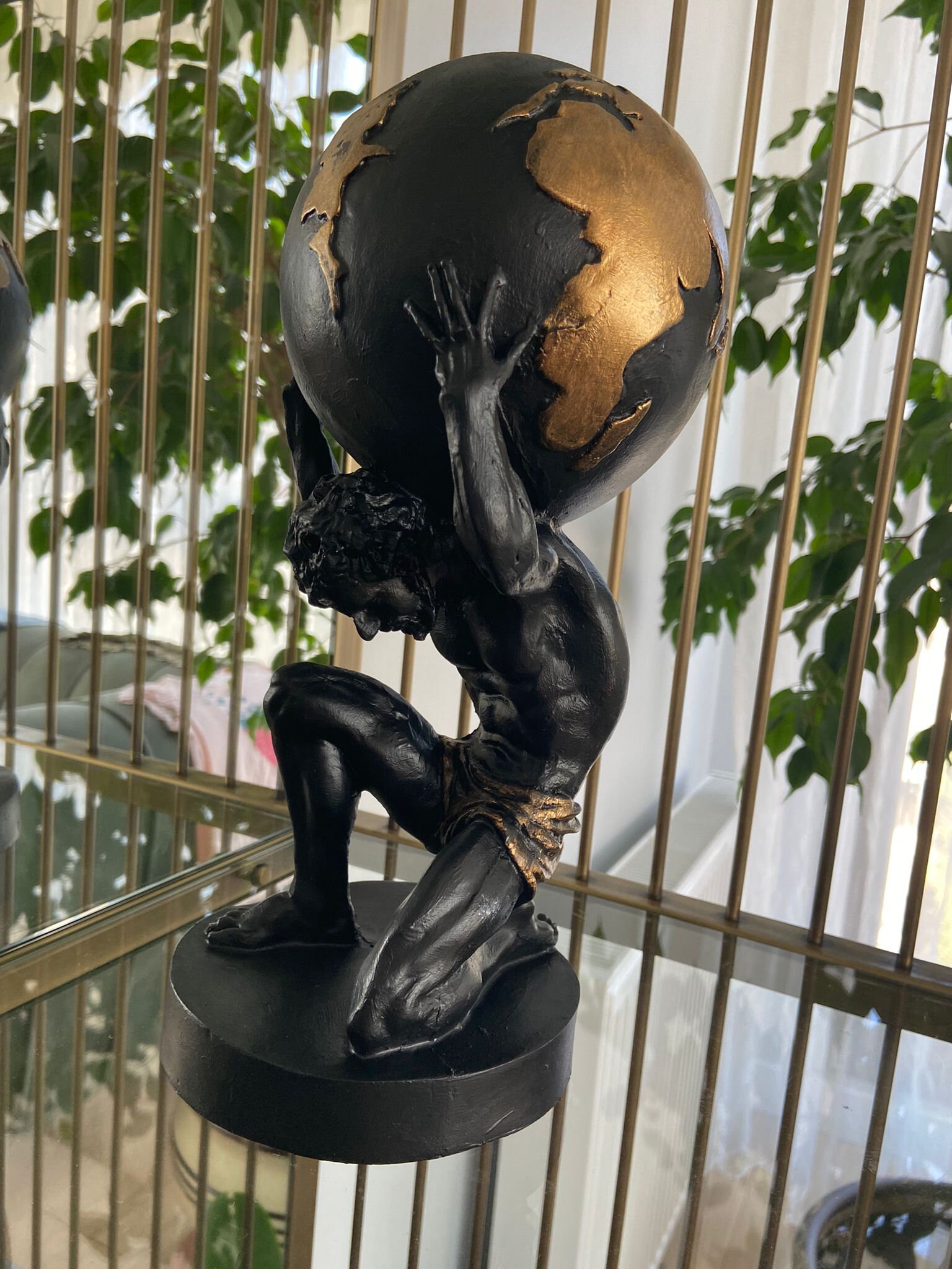 Titan Atlas Statuegreek Mythologyancient Greek Celestial Etsy Australia