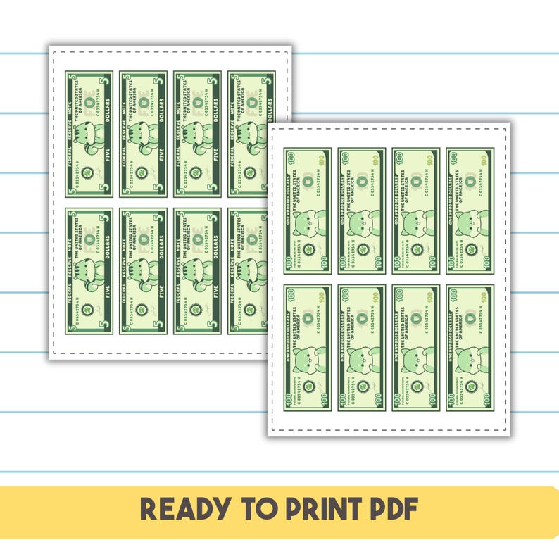 US Play Money for Kids | Play and Learn Pretend Money | US Dollars ...