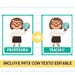 Professions and Occupations Flashcards for Kids | Editable | Spanish ...