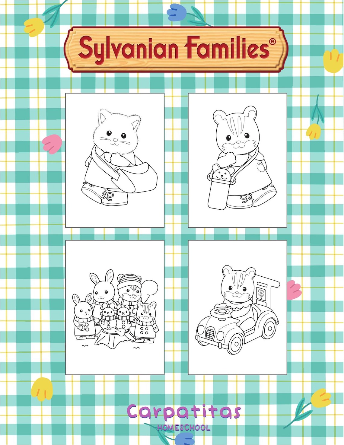 Sylvanian Families Coloring Book | Calico Critters | Ternurines ...