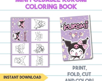 Ku romi Mini Coloring Book For Kids | Coloring Booklet | Printable Themed Coloring Book | Birthday Souvenir | Ku romi Printable | SVG