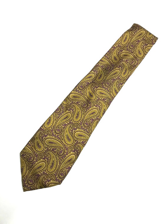 Vintage GUCCI paisley silk tie - made in Italy - image 1