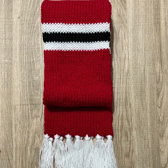 Manchester United – écharpe Officielle En Jacquard Rouge, 132x19 Cm, Avec Insigne Et Franges