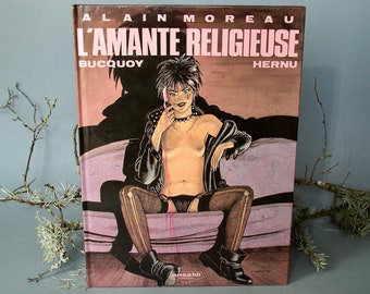 Bucquoy-Hernu/"L'Amante Religieuse"."Ansaldi Editions".1985.Comics Vintage.Bande Dessinée Ancienne.Ecole Belge.Fantastique.Dur.CulturalCan.