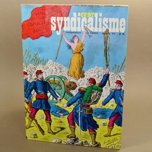 Old CFDT Magazine.CFDT Booklet 1971.Vintage French Magazine.CFDT Magazine Number 1330.Union Magazine March 1971.Combat.CulturalCan.