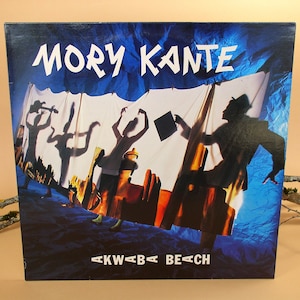 Mory Kante/"Akwaba Beach".."Barclay".1987.Vinyl 33Rp Vintage.Old LP World Music.80s.African Folk.African Dance Music.CulturalCan.