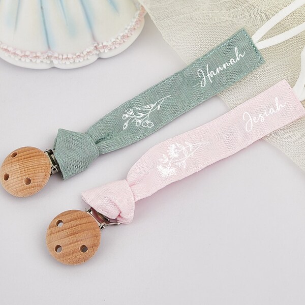 Baby Pacifier Clip Etsy