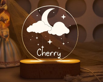 Custom Moon & Star Night Light, Baby Bedroom Night Light, Night Lamp for Kids, Birthday Gift, Moon Light Star Light, Night Light Baby Room