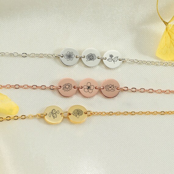 Birth month 2024 flower bracelet