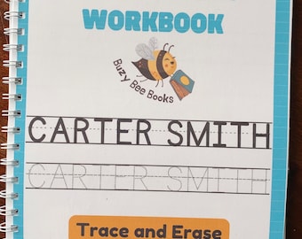 Personalized Handwriting Workbook: Trace & Erase, Preschool Skills