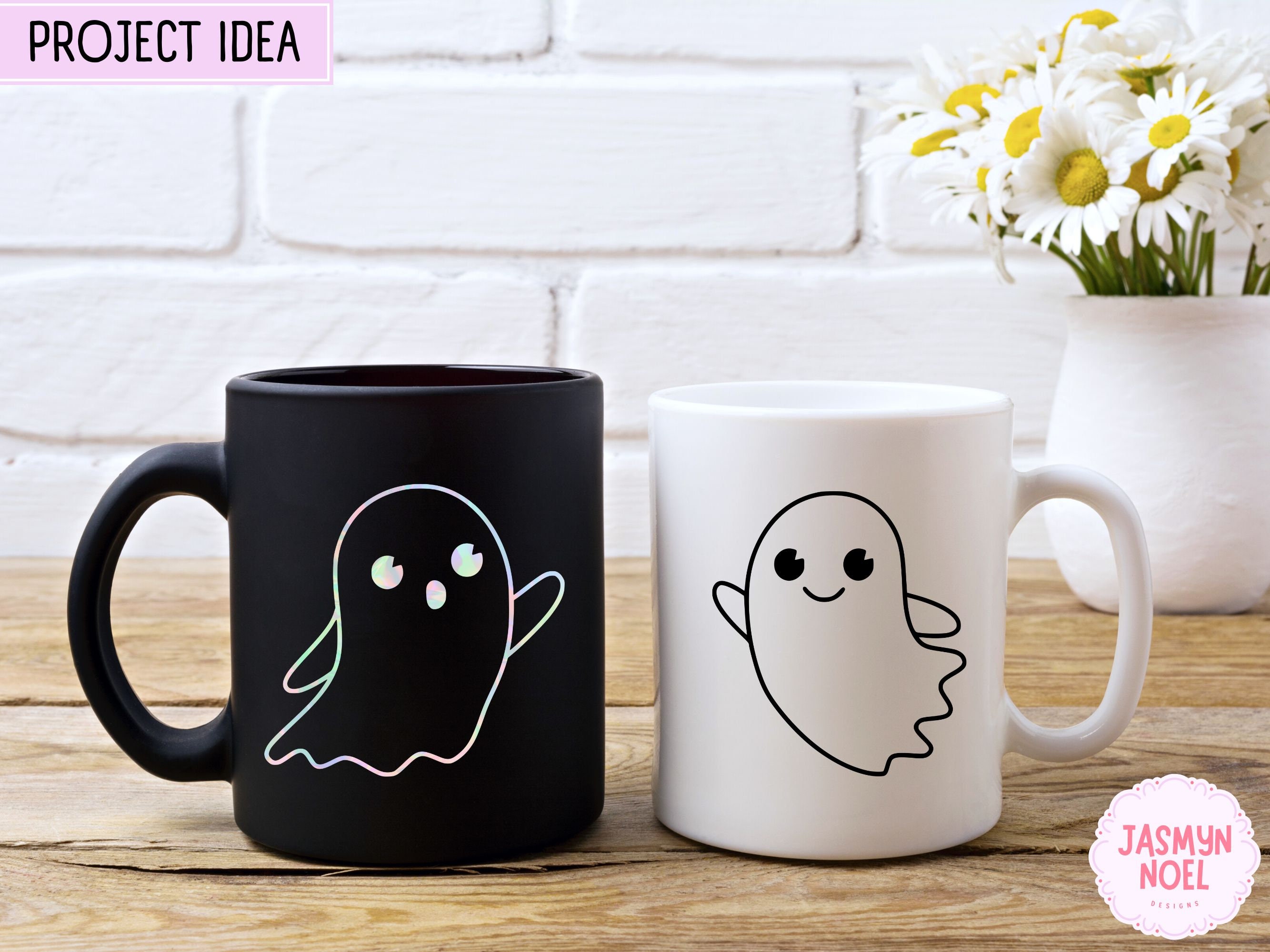 Cute Ghost SVG Halloween Bundle | Boo SVG | Cute Ghost Clipart | Kawaii ...