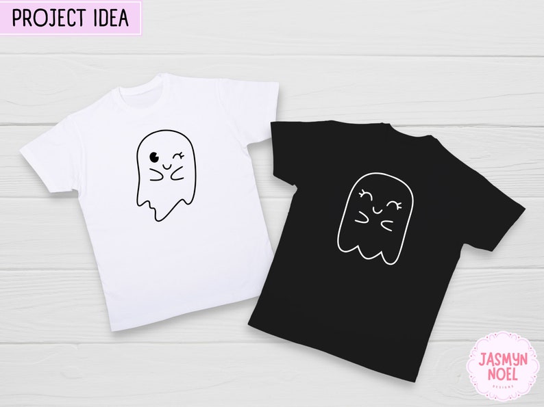 Cute Ghost SVG Halloween Bundle | Boo SVG | Cute Ghost Clipart | Kawaii ...