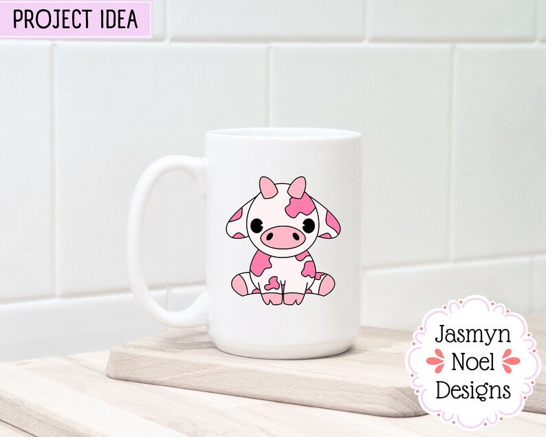 Strawberry Cow SVG Pink Cow Clipart Cute Cow PNG Baby Etsy Denmark