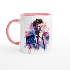DOCTOR WHO - David Tennant, the tenth doctor, gorgeous colourful art, perfect gift for your Whovian! Available in 4 colours.