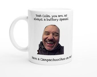 Bob Mortimer Train Guy! Épagneul beurré, pigeon vigoureux, avoir un campachoochoo sur moi! Entièrement personnalisable avec VOS citations préférées! x