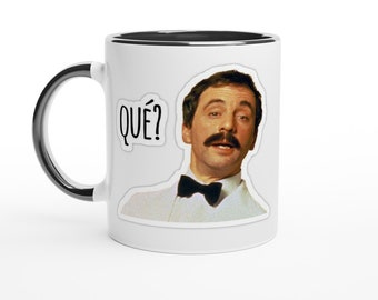 MANUEL!! QUE! Fawlty Towers - The waiter from Barcelona - Iconic TV Show - Basil Fawlty - Manuel fan mug - gift