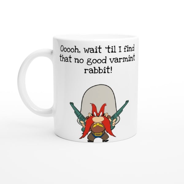 YOSEMITE SAM!! Always angry- Loony Tunes- cartoon mug-gift for him/her!