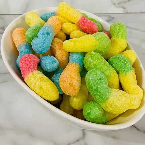 Sour Brite Gummy Worms Freeze Dried Treats Etsy