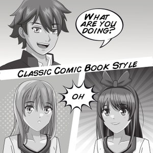 Comic Book Font | True Type Font (TTF) for Graphic Novels, Manga, Cricut, Procreate, Instant Download
