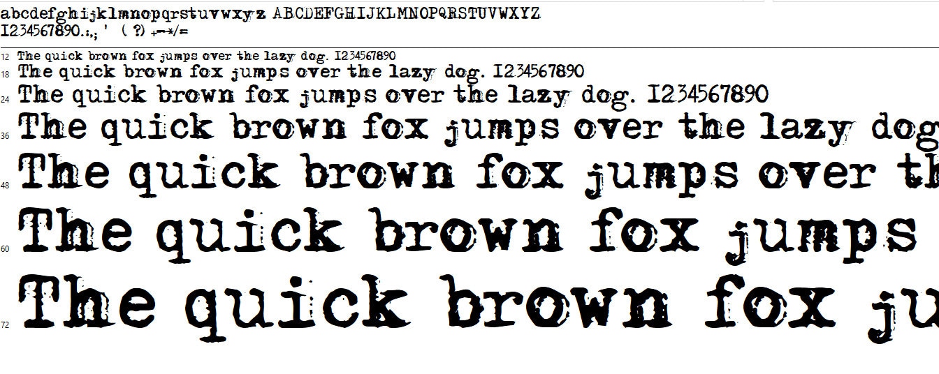 Typewriter Font In Microsoft Word