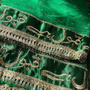 Green Nikkah Duppata, Qabool Hai, Bridal Dupatta, Dulhan, Shaadi, Green, Muslim wedding, Pakistani bridal green chunni