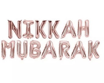 Pegatina «Nikah Mubarak, Ilustración Floral Con Rosas Y Flores. Boda - Foto 3