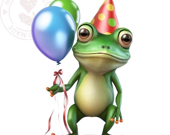 Frog Clipart JPGs, High Quality, Digital Planner, Paper crafts, Watercolor, Frog Clipart, Cute Frog, Commercial USe