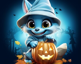 Spooktacular Bluey Halloween Digital Printables | Instant Download