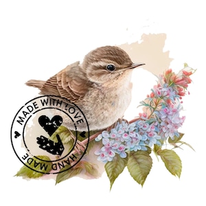 Ptak Wren Clipart, Clipart akwarelowy, Clipart ptaka, JPG, Akwarela, Użytek komercyjny, Pobieranie cyfrowe, Sztuka ścienna, Tworzenie kartek, Scrapbooking