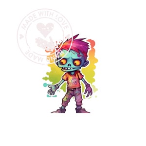 Zombie Clipart, JPGs, Horror Zombie Clipart, Halloween Clipart, Commercial use, Digital Download, Card Making, Clip Art, Digital Craft