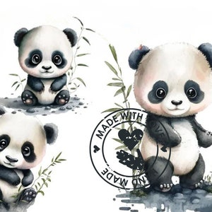 Baby Panda Clipart png, Panda tshirt, Panda tshirt png, Panda clipart, sublimation design, Commercial USe, Digital download