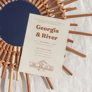 CUSTOM Wedding Venue Illustration | Venue Drawing and Invitation | Custom Wedding Invitation | Hand-drawn Wedding Invitation