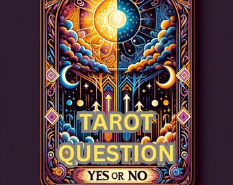 Same Hour YES or NO Tarot Reading Card - Instant Answer Tarot Deck for Guidance & Decision Making - Mystical Divination Card