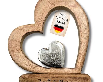 Metallschild Mit Unendlichkeits-Herz - Personalisierbar Für Hochzeit & Jahrestag