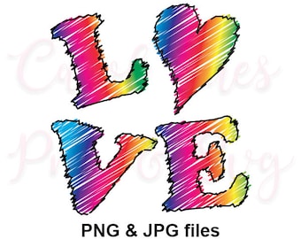 Rainbow Love Valentine sublimation designs downloads, tshirt design, love png, rainbow love png file, love with heart png