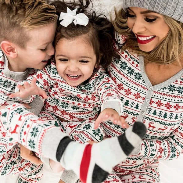 Family Christmas Pajamas, Matching Christmas Pajamas, Family Christmas PJs