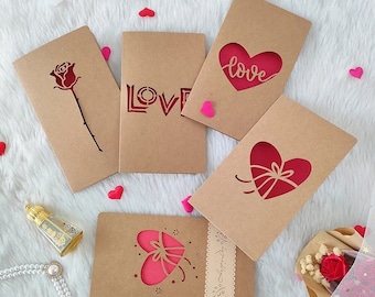 Tarjetas del Día de San Valentín/ Amor/ Amigos/ Pareja/ Celebrar el Amor/ Feliz día de San Valentín/ Regalo romántico para él y ella