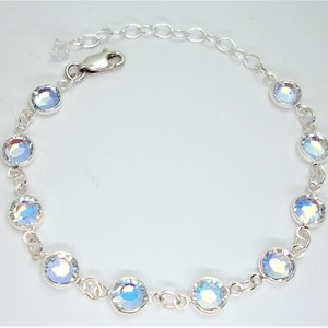 Swarovski Aurore Borealis Crystal Bracelet, Swarovski Crystal Bracelet, Aurora Boreale Crystal Bracelet, Bridal Jewelry, Swarovski Bracelet