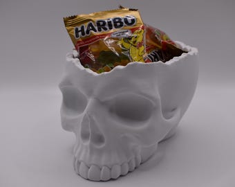 Schädel Süßigkeitenschüssel für Halloween