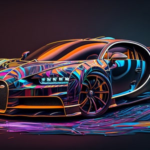 Neon Bugatti 