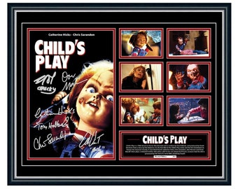 CHILD'S PLAY CHUCKY 1988 Photo Poster Limited Edition Framed Memorabilia