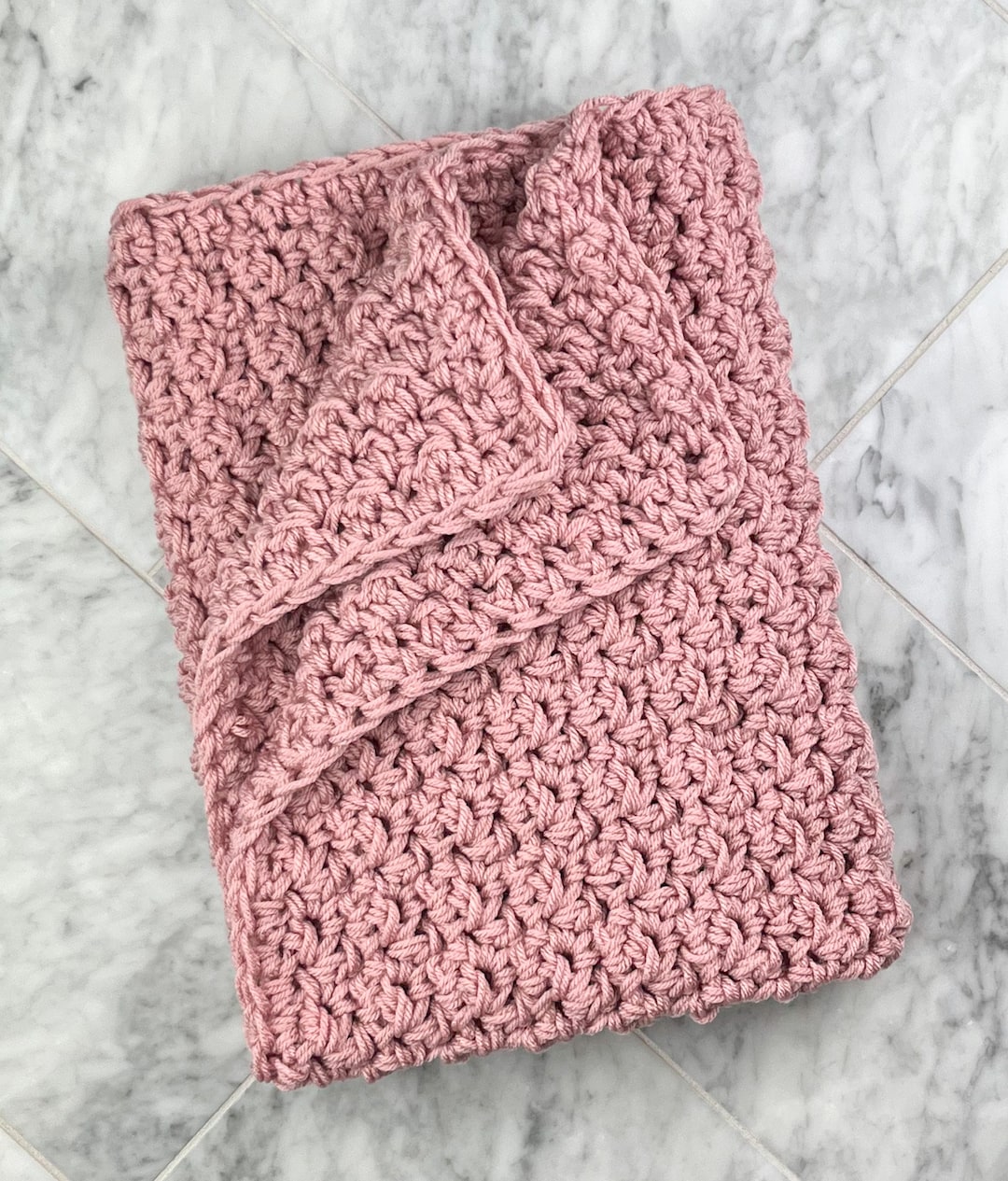 Crochet Baby Blanket, Blush Rose Pink Blanket, Baby Shower Gift, Baby ...