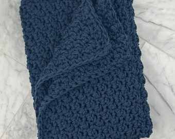 Handmade baby blanket, Crochet baby blanket, Blue baby blanket, Baby shower gift, Baby Afghan, Baby boy blanket, Baby baptism gift