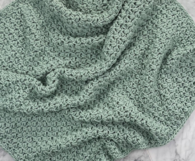 Handmade Baby Blanket Crochet Baby Blanket Sage Green Baby Etsy