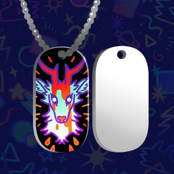 Made-To-Order Dogtags #0044: Deer Head 2