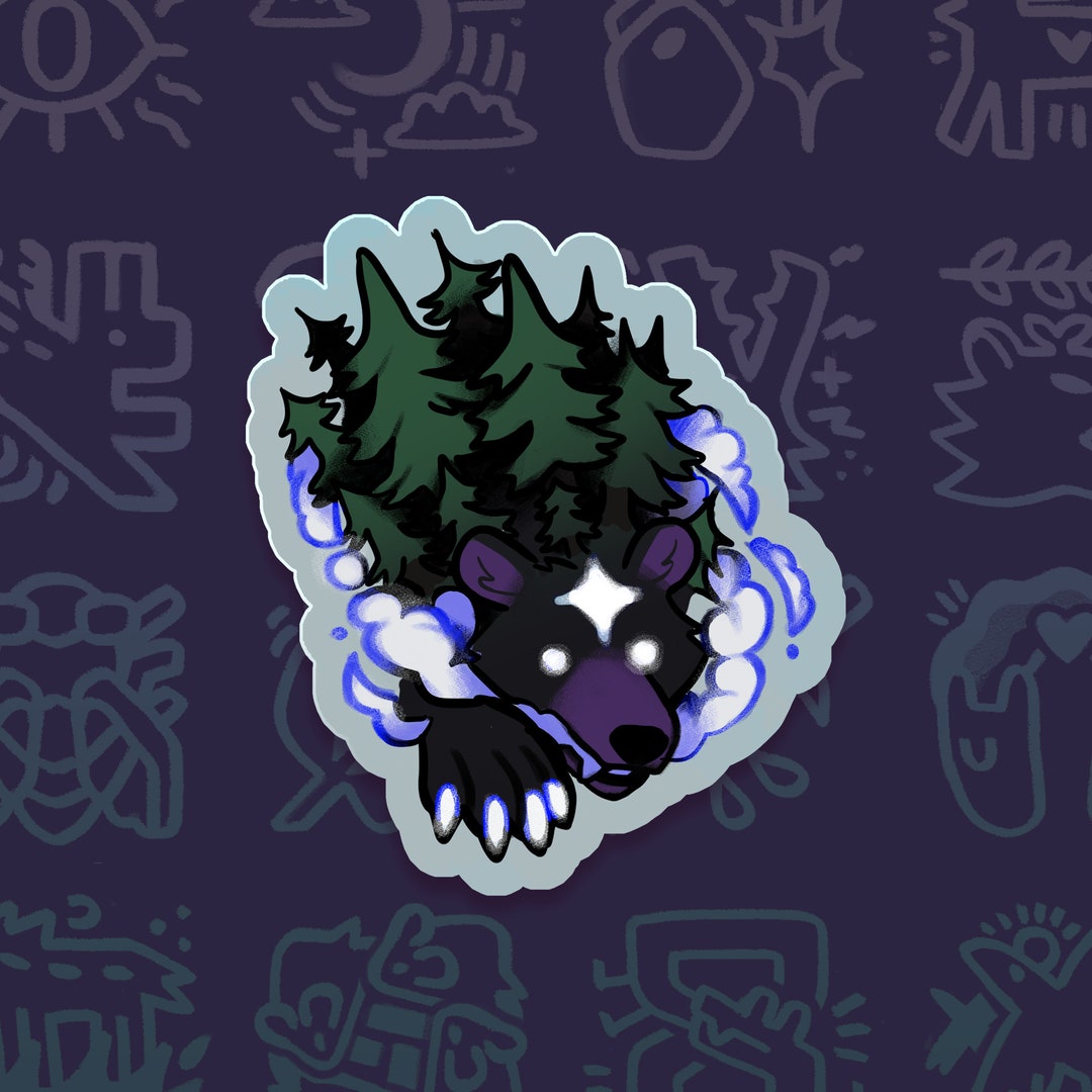 Madetoorder Sticker 0099 Pinewoods Bear Etsy
