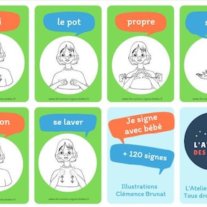 120 cartes pour signer avec bébé