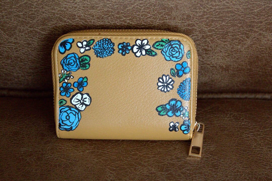 Hand Painted Wallet - Etsy